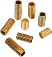 8Pcs Brass Lighting Connecting Rods for Lamp Repair Threaded Pipes Light Connection Rods for Home Lighting Fixtures