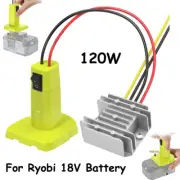 120W DC18V to DC 12V Converter Step-Down Battery Adapter for Ryobi 18V Battery