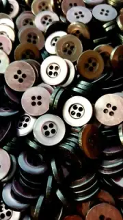 Translucent Purple Buttons, 4 Hole Sewing/Crafts Buttons - 24 Pieces (037)