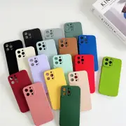 For iPhone 16 15 14 13 12 11 Pro Max Shockproof Liquid Silicone Case Phone Cover