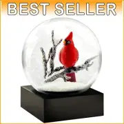 Exquisite Cardinal Snow Globe - Hand-Blown Glass Winter Wonderland Decor