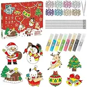DIY Crystal Paint Arts and Crafts Set | Art Painting Keychains Kit - DIY Crystal Painting, Crystal Pendant Set, DIY Arts and Crafts Birthday Gifts for Girls Borato
