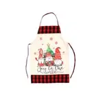 2X(Christmas Bib Aprons-With Pockets , Adjustable Apron for Merry Christmas1082