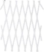 Leona Co Willow Trellis - Expandable Garden Trellis for Climbing Plants, Outdoor Decorative Wood Trellis Fence Panel for Vine, Ivy, Rose, Cucumbers, Clematis - Durable & Weather-Resistant (1PC White)