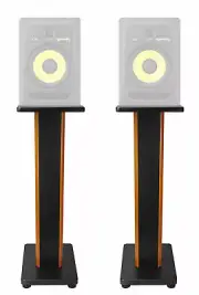 (2) Rockville 28" 2-Tone Studio Monitor Speaker Stands For KRK ROKIT 8 G3