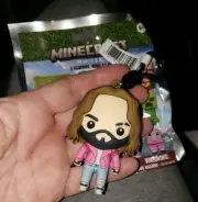Minecraft Movie Bag Clip Keychain GARRETT The Garbage Man Jason Momoa LAST ONE!