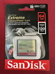SanDisk CF Extreme 64GB 120MB/s CompactFlash Memory Card Next Day Shipping
