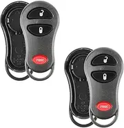 2x Remote Key Fob Shell 3btn Grey Case for Jeep Grand Cherokee (56036860, GQ43VT9T)