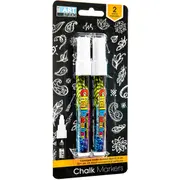 The Art Studio White Chalk Marker 2pc