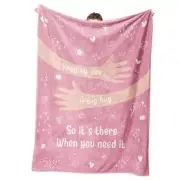 Get Well Gifts for Women, Hug/Healing Blanket, Thinking of 50'' x 60'' Pink