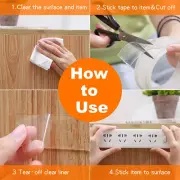 10ft Heavy Duty Double-Sided Nano Tape: Mounting & Picture Hanging, Adhesive