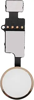 Home Screen Return Button, Home Button Flexible Cable Assembly, Cell Phone Home Button Replacement Parts for Cell Phone Repairs(Gold)