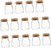 1 Set 16Pcs Assorted Color Pudding Candy Bottles with Corks and Safe Storage for Wedding Treats DIY Projects and More
