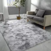 4x6 Large Area Rugs for Living Room, Super Soft Fluffy Modern Bedroom Rug, Ti...