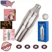 Luxury 24oz Monogram Cocktail Shaker with Strainer - Perfect Gift for Bartenders