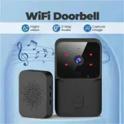 M8 WiFi Video Doorbell Wireless HD Camera Home Intercom Black