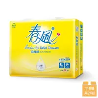在飛比找PChome24h購物優惠-【春風】山茶花柔韌感抽取式衛生紙 110抽x24包