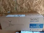 WAC Lighting Ceiling Fan w/ Remote Control Blitzen 54"Matte White