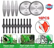 Garden Weed Brush Cutter Tools Grass Trimmer Strimmer Universal Steel Blades 6in