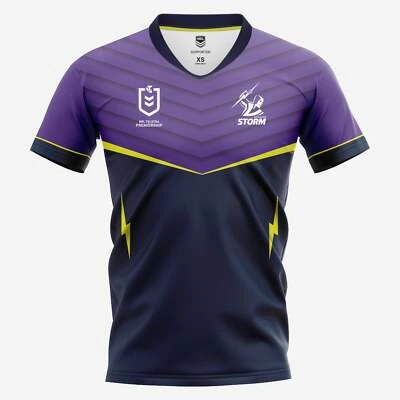 Melbourne Storm Men's Home Supporter Jersey NRL Rugby League by Burley Sekem