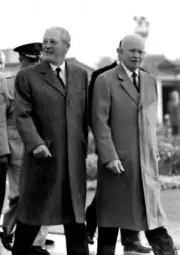 President Dwight D Eisenhower of America Britains Prime Minist - 1959 Old Photo
