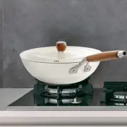 Nonstick Wok with Lid 28cm with Lid Nonstick Frying Pan for Electric Cooking