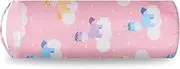 UKQRRTC Bean Bag Cover, Washable Canvas Bean Bag Chair Cover with Zipper, Soft and Comfortable Plush Toy Organizer for Adult Children (Pink)
