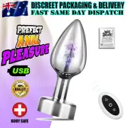 Remote Control Vibrating Anal Butt Plug Large Prostate Massager Sex Toy 7 Speed