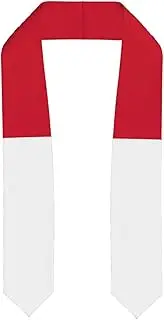 [EdWal] Flag of Monaco print Graduation Stole and Sash Class for Unisex Adult Honor Stole Honor Stole of 2025