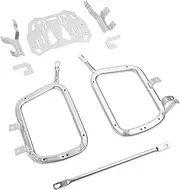 Motorbike Side Box Luggage Rack, Motorcycle Side Case Support Rack, Stainless Steel Side Frame Rear Rack for Motorcycle Quick Release Side Case Mounting Bracket Kit