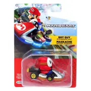 World of Nintendo Super Mario Shy Guy in Standard Kart Racer Diecast Car