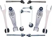 10 Pieces Front Suspension Control Arm Stabilizer Link Tie Rod Kits Compatible For Porsche 911 997 BOXSTER 987 CAYMAN 987 2004-2013(Porsche 987)