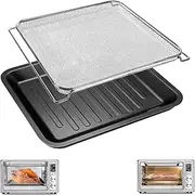 [GWYSY] Air Fryer Toaster Oven Accessories for COSORI Smart 12 in 1 C130 CS130 CO130 Convection Oven, 14’’*12’’ Non-Stick Air Fryer Rack Replacement Parts Grill Pan Grill Plate Crisper Plate Tray