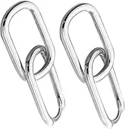 [Minkissy] Fashionable Geometric Dangle Earrings for Women Classic Design for Daily Wear Lightweight and Durable Easy to Match with Any Outfit