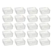 20Pcs Tiny Box Clear Jewelry Box Plastic Box With Lid Tiny Containers Bead Box