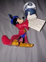 Disney Parks World Sorcerer Wizard Mickey 4 Parks One World Snow Globe Snowglobe