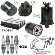 Tune Up Kit Filters Cap Wire Spark Plugs For MITSUBISHI EXPO L4 2.4L 1993-1995 (for: Mitsubishi)
