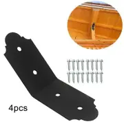 4x Slotted Corner Brace 135 Degree Angle Bracket for Butt Join Post and Beam