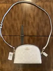New W/Tags, Coach IM/chalk/glacier White Sig Madi Crossbody Bag