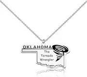 [MAOFAED] Movie Inspired Gift Oklahoma The Tornado Wrangler Necklace Twisters Gift Storm Chaser Gift