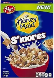Post, Honey Maid, Breakfast Cereal, S'Mores Chocolatey Marshmallow Graham Cracker, 12.25 Oz