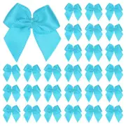 50-Pack Mini Craft Ribbon Bow 1x1 Inch for Craft DIY[Light Blue]