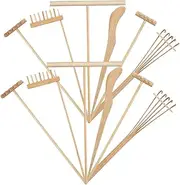 YARNOW 12Pcs Mini Rakes Sand Table Tools for Garden Layouts for Meditation and Desk Decor Creative Present for Friends and Family