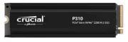 Crucial P310 2TB Gen4 2280 NVMe SSD w Heatsink 7100/6000 MB/s R/W 440TBW