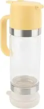 Syrup Dispenser, Leakproof Honey Dispenser Detachable Easy Cleanup with Handle for Kitchen for Restaurant (Yellow)