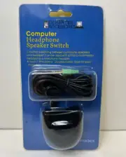 Computer Headphone Speaker Switch Accessory 6' Cable Multimedia Headset