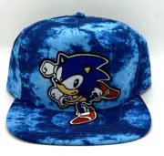 Sonic the Hedgehog Cap Brand New Blue Tie Dye Youth OSFM Sega