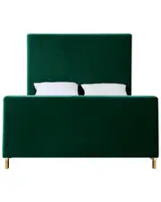 Inspired Home Kynthia Green/Gold Platform Bed