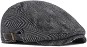 [Generic] Newsboy Cap Beret Men Women Flat Caps Cotton Plaid Hat Outdoors