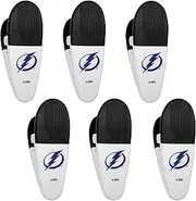 Siskiyou Sports NHL Tampa Bay Lightning Chip Clip Magnets, 6pk White, One Size